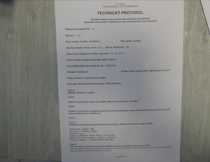 Škoda Octavia Kombi 2,0 l 169 kw