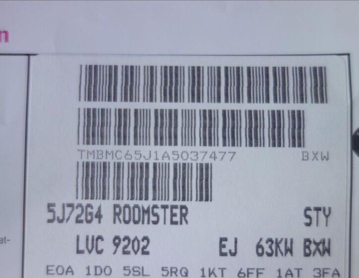 Škoda Roomster Kombi 1,4 l 63 kw