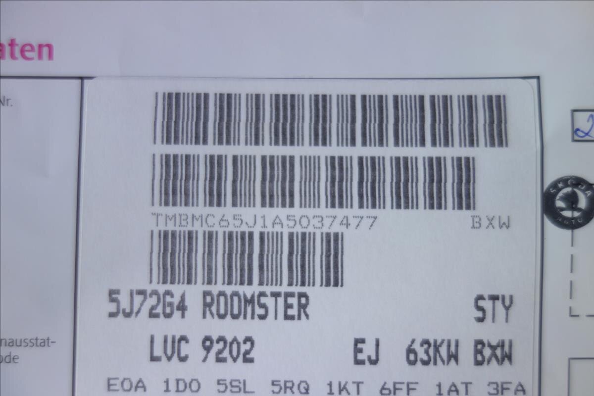 Škoda Roomster Kombi 1,4 l 63 kw