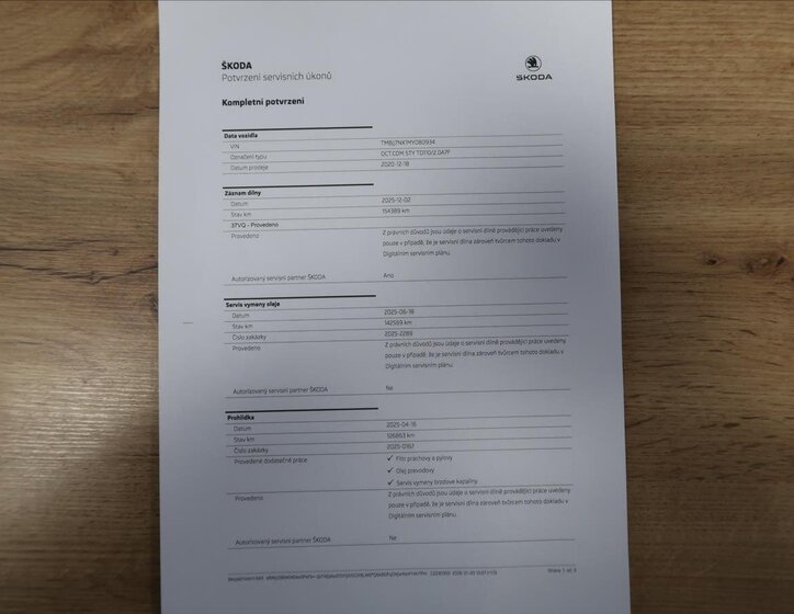 Škoda Octavia Kombi 2,0 l 110 kw