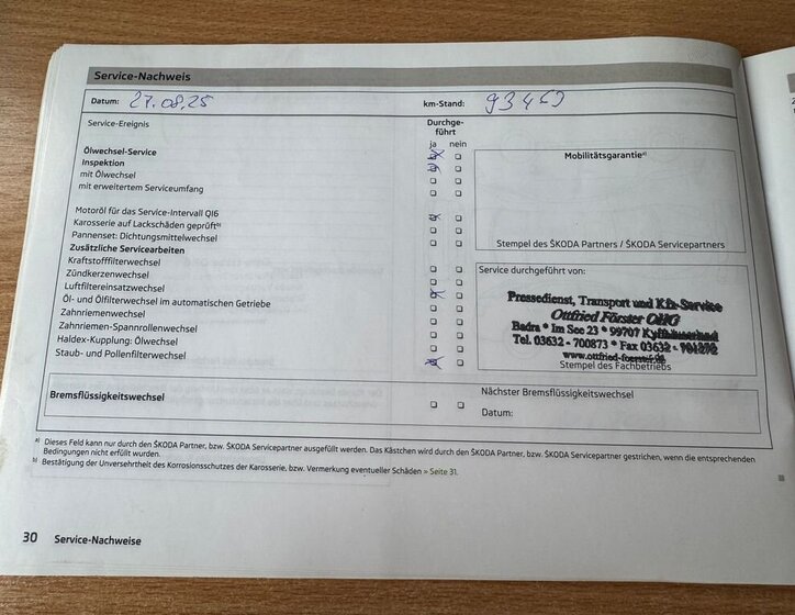 Škoda Octavia Kombi 1,4 l 103 kw