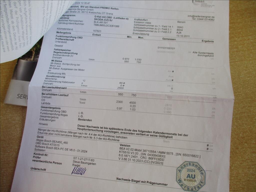 Škoda Fabia Kombi 1,2 l 63 kw