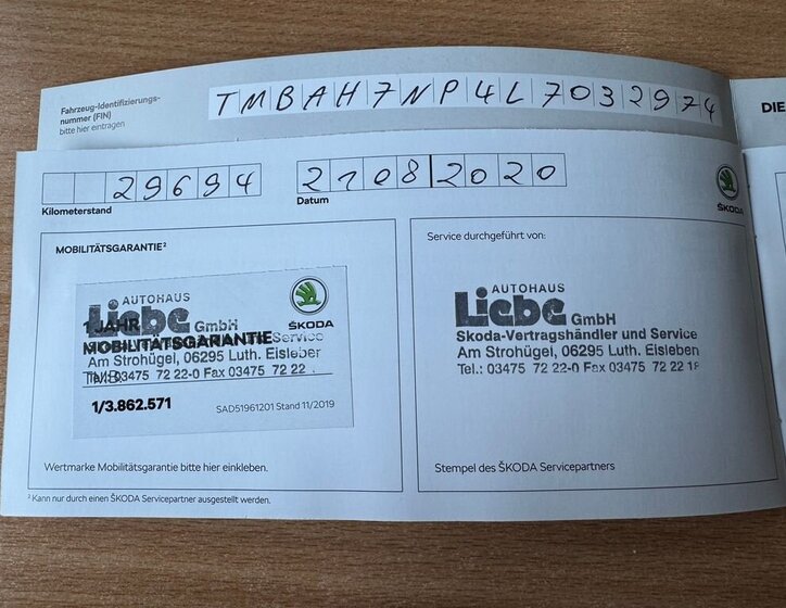 Škoda Superb Liftback 2,0 l 110 kw