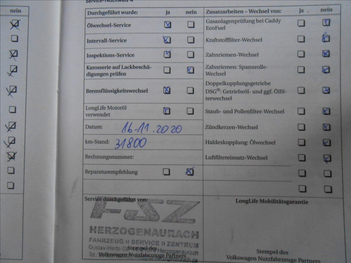 Volkswagen Transporter Kombi 2,0 l 75 kw