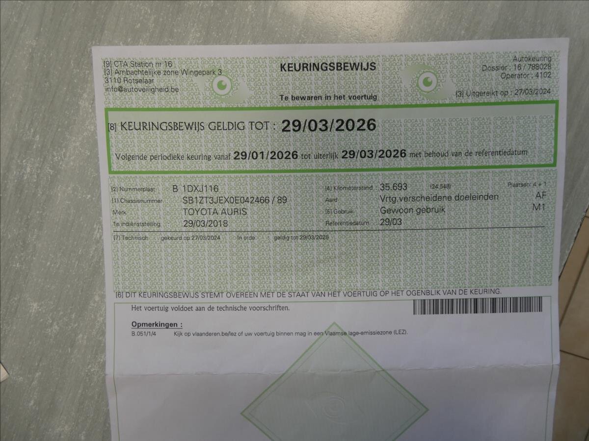 Toyota Auris Kombi 1,3 l 73 kw