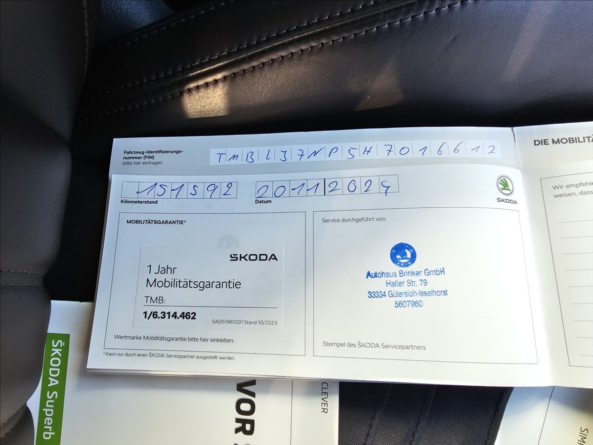 Škoda Superb Kombi 2,0 l 140 kw