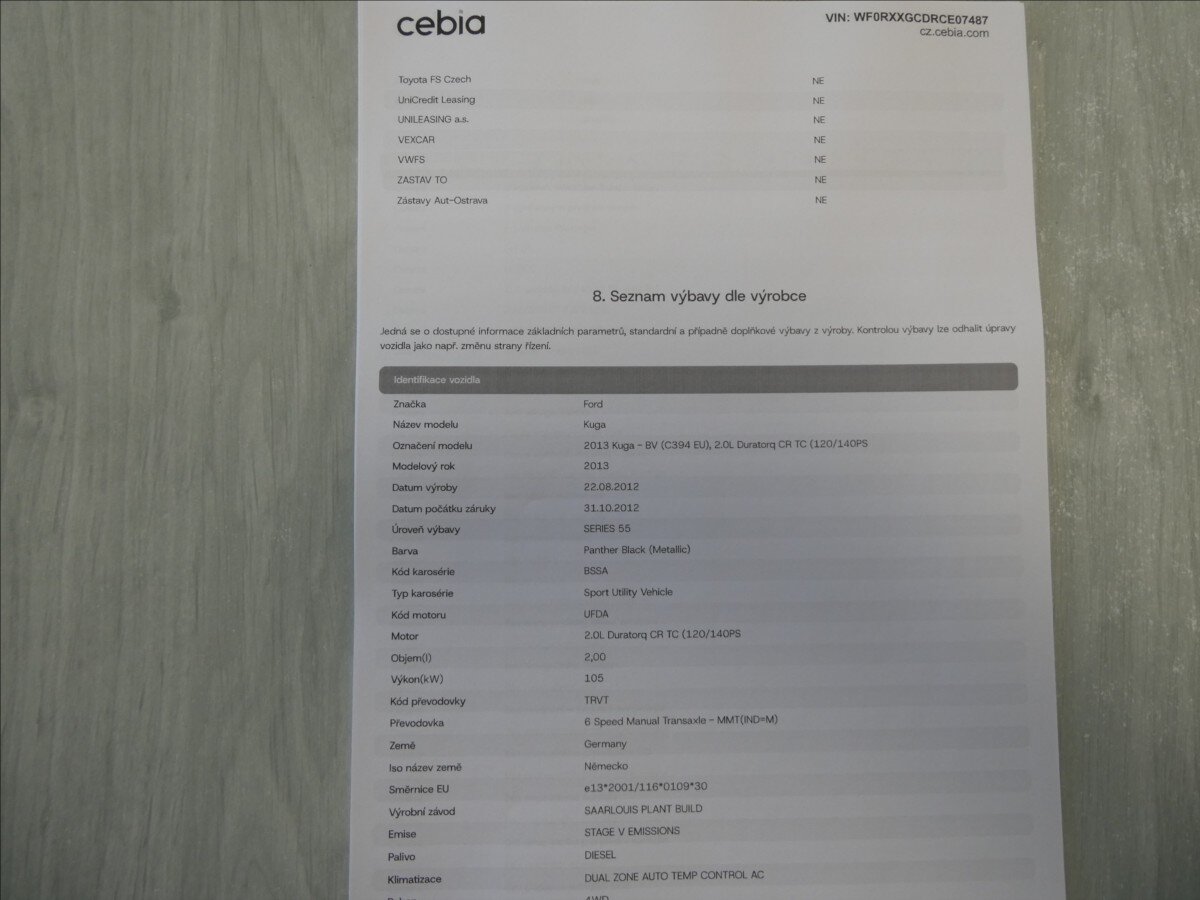 Ford Kuga SUV / Terénní 2,0 l 103 kw