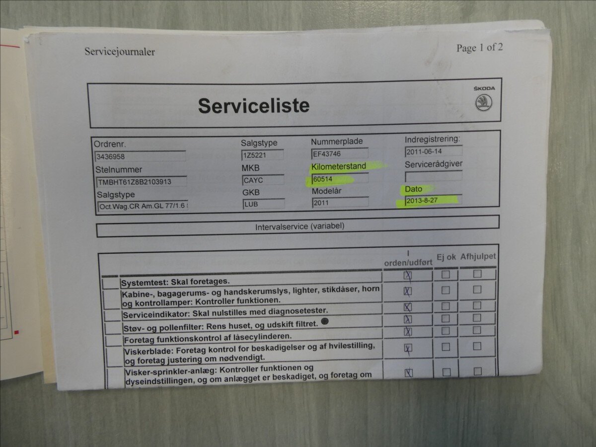 Škoda Octavia Kombi 1,6 l 77 kw