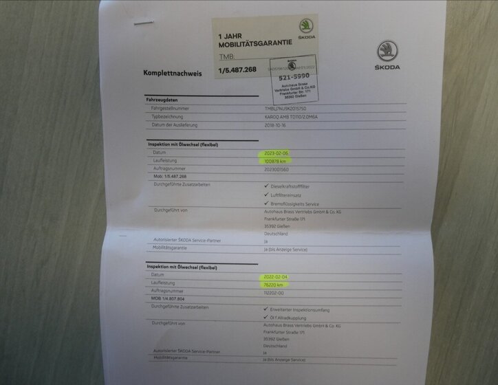 Škoda Karoq SUV 2,0 l 110 kw