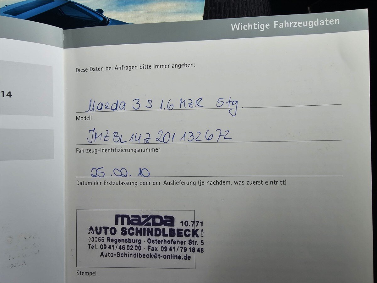 Mazda 3 Hatchback 1,6 l 77 kw