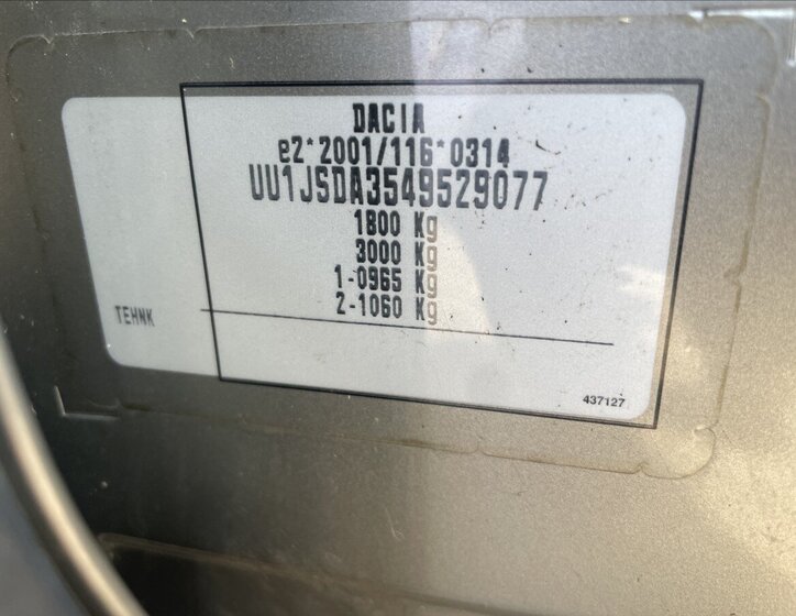 Dacia Lodgy Kombi 1,6 l 60 kw