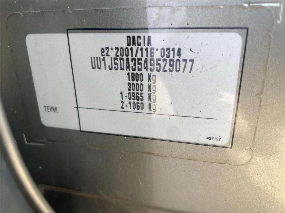 Dacia Lodgy Kombi 1,6 l 60 kw