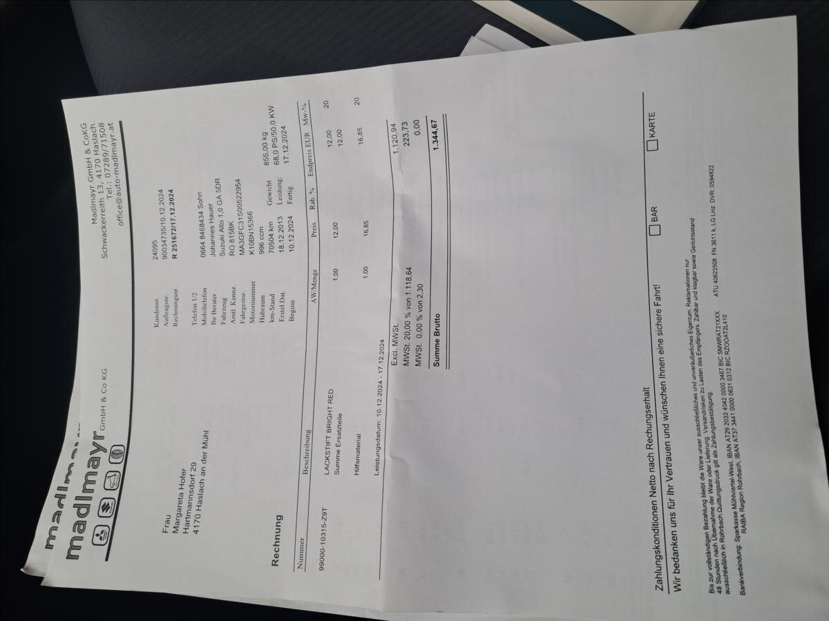 Suzuki Alto Hatchback 996,0 50 kw