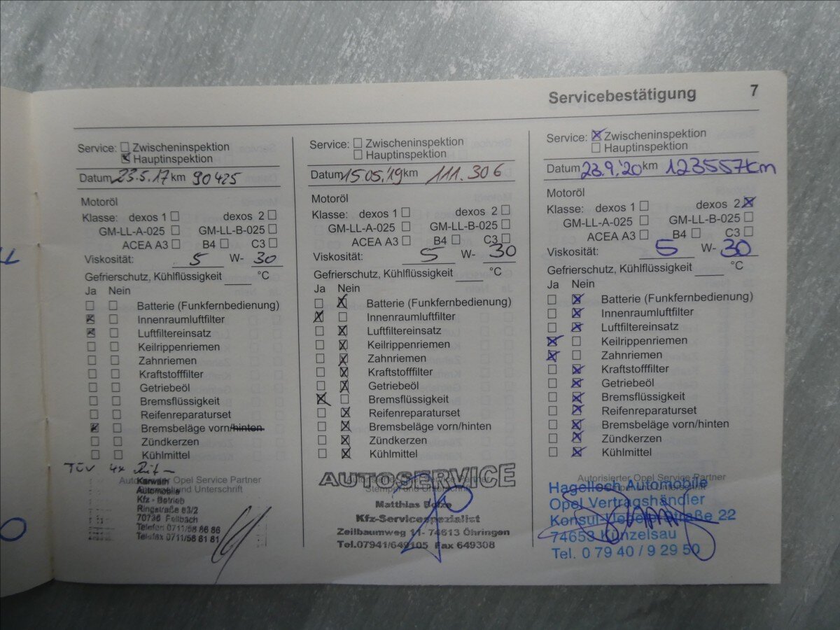 Opel Zafira MPV 1,8 l 103 kw