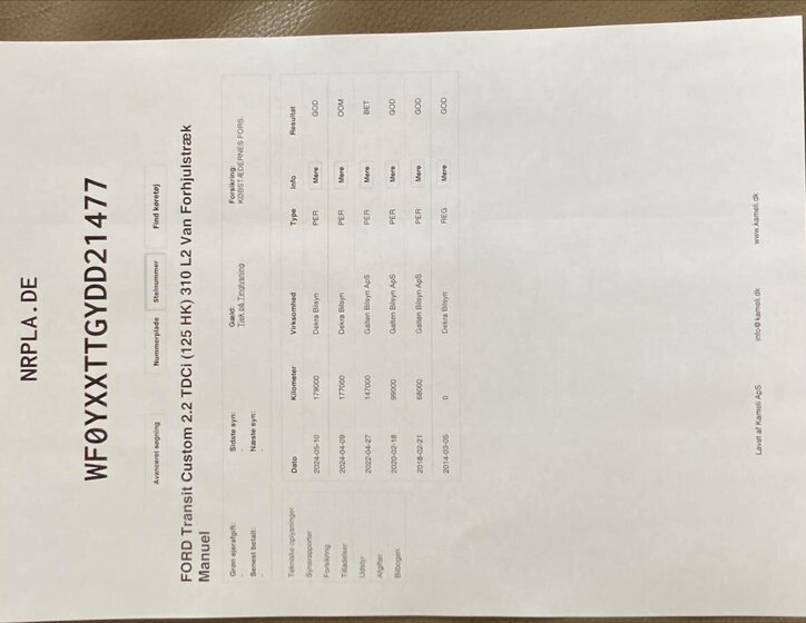 Ford Transit Custom Ostatní 2,2 l 92 kw