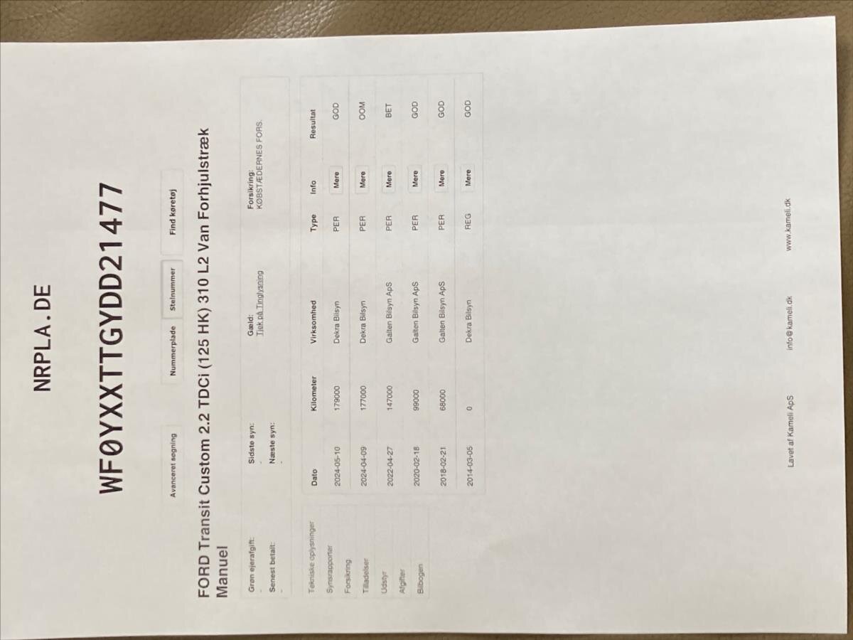 Ford Transit Custom Ostatní 2,2 l 92 kw