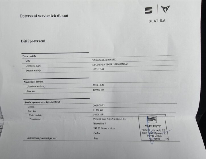 Seat Leon Kombi 2,0 l 110 kw