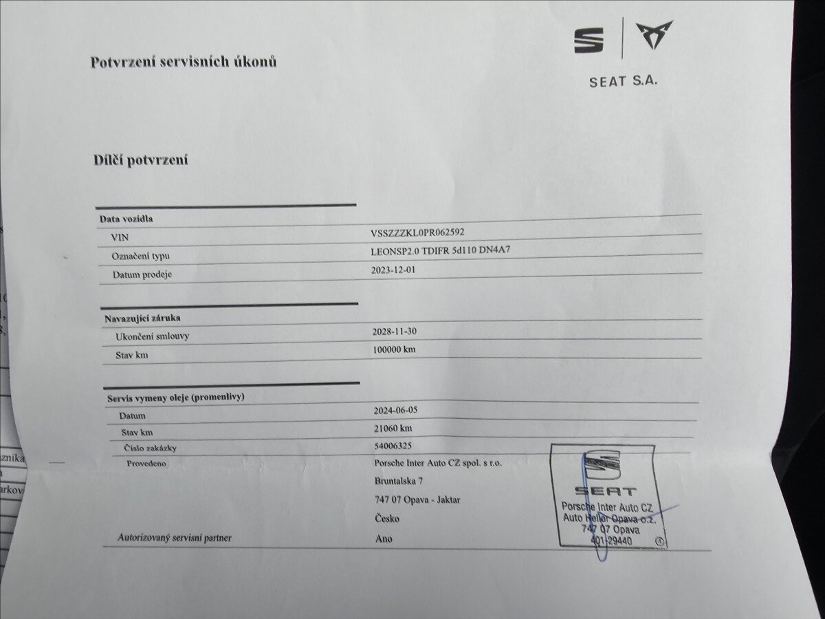 Seat Leon Kombi 2,0 l 110 kw