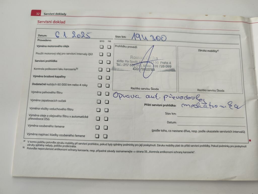 Škoda Superb Kombi 1,8 l 118 kw