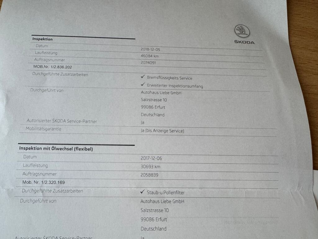 Škoda Octavia Kombi 1,5 l 110 kw