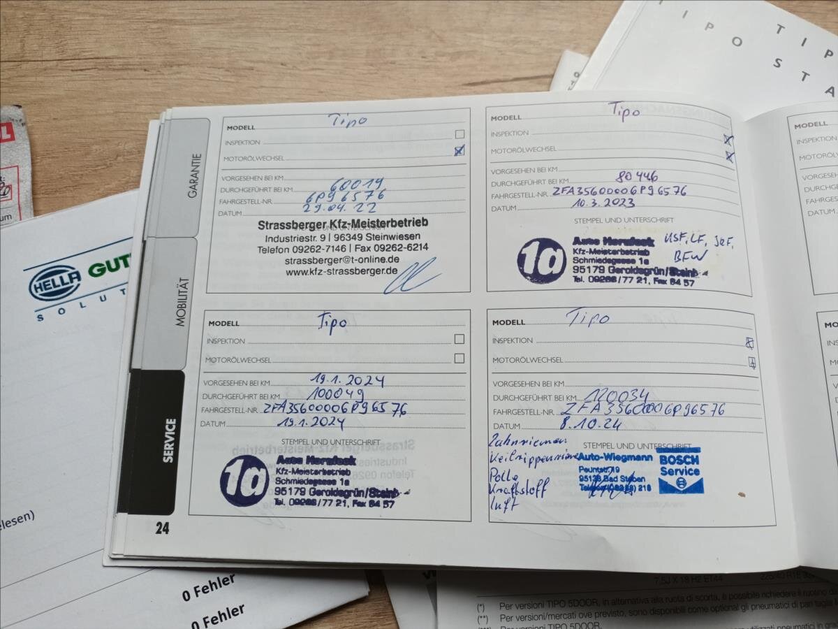 Fiat Tipo Kombi 1,6 l 88 kw