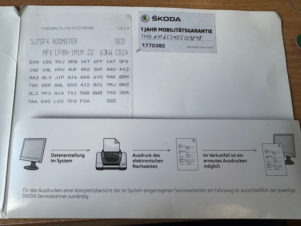 Škoda Roomster MPV 1,2 l 63 kw