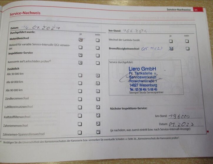 Škoda Octavia Sedan / Limuzína 1,4 l 90 kw