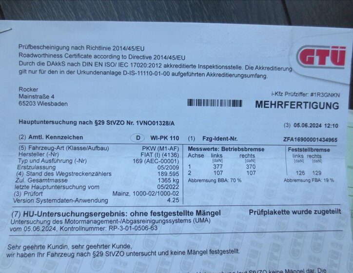 Fiat Panda Hatchback 1,4 l 73 kw