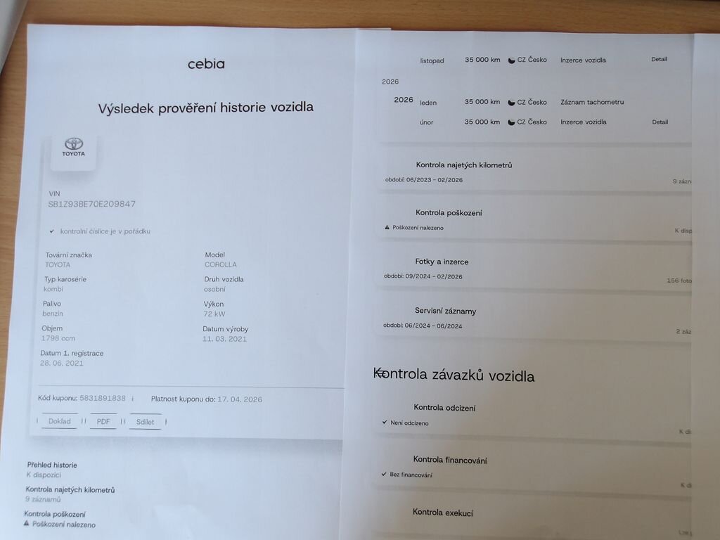 Toyota Corolla Kombi 1,8 l 72 kw