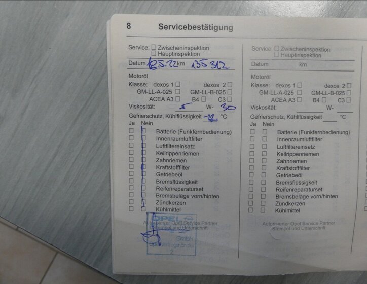 Opel Zafira MPV 1,8 l 103 kw