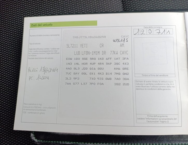 Škoda Yeti SUV / Terénní 1,6 l 77 kw