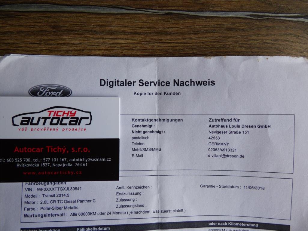 Ford Transit Ostatní 2,0 l 125 kw