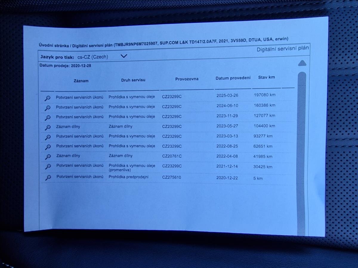Škoda Superb Kombi 2,0 l 147 kw
