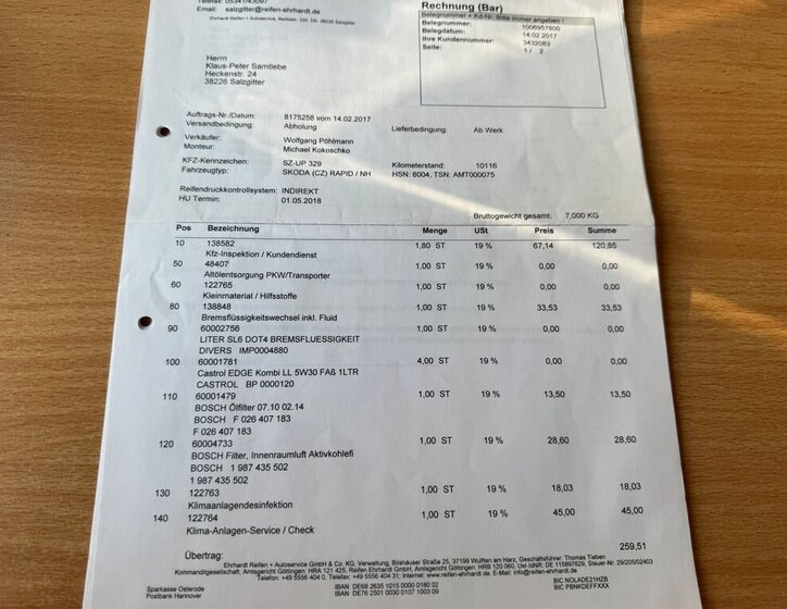 Škoda Rapid Sedan 1,2 l 63 kw