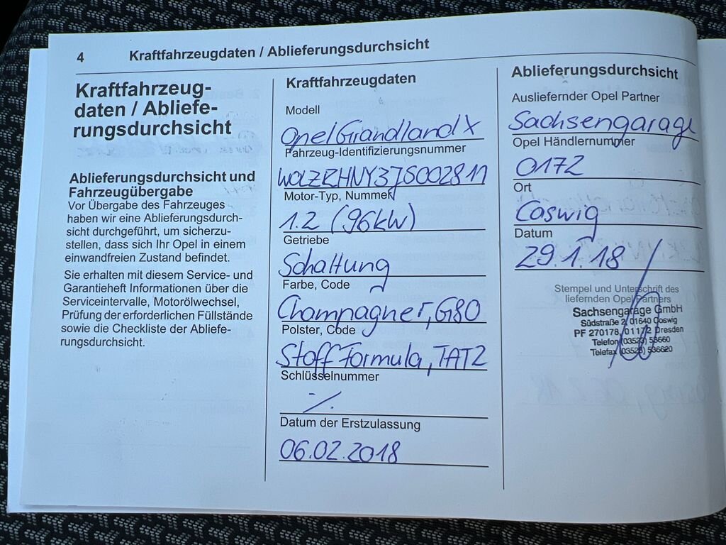 Opel Grandland X Hatchback 1,2 l 96 kw