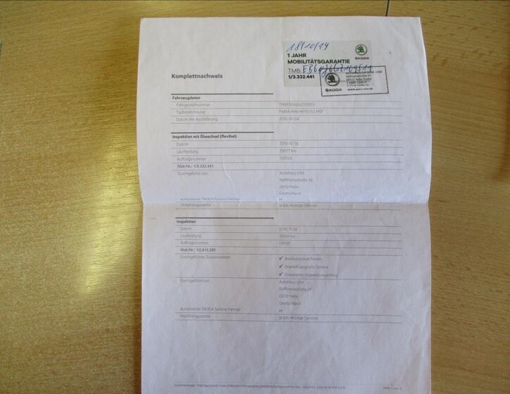 Škoda Fabia Hatchback 999,0 55 kw