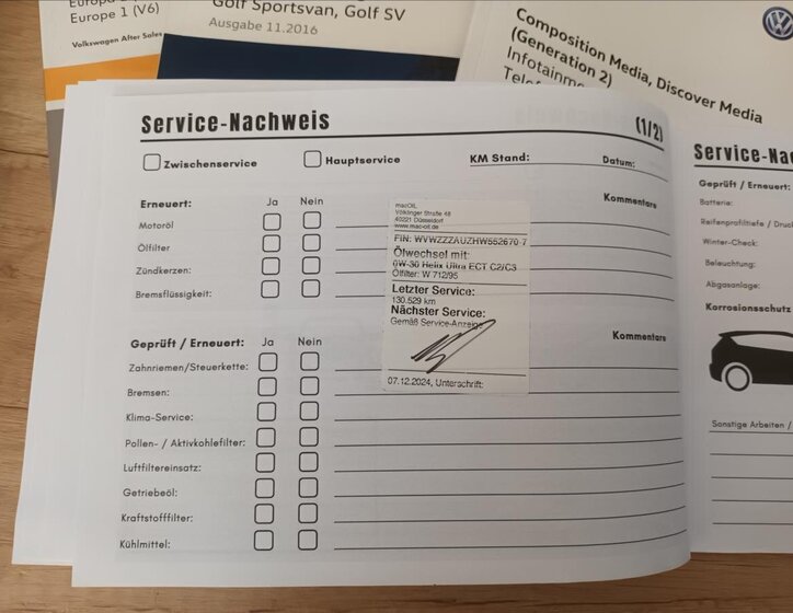 Volkswagen Golf Sportsvan MPV 1,4 l 92 kw