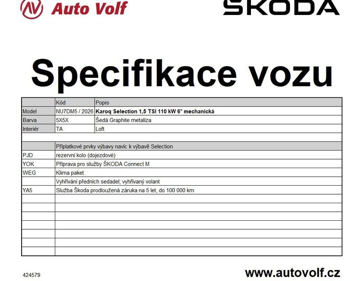 Škoda Karoq SUV 1,5 l 110 kw