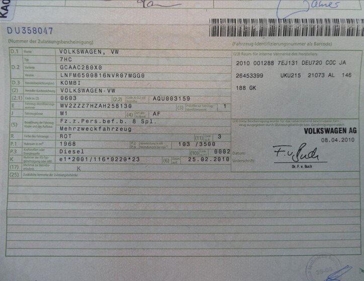 Volkswagen Transporter Ostatní 2,0 l 103 kw