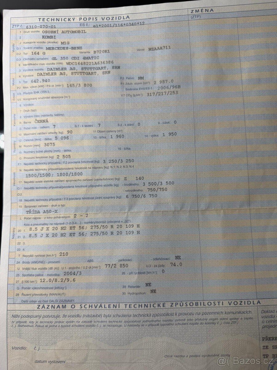 Mercedes-Benz GL Kombi 0,0 0