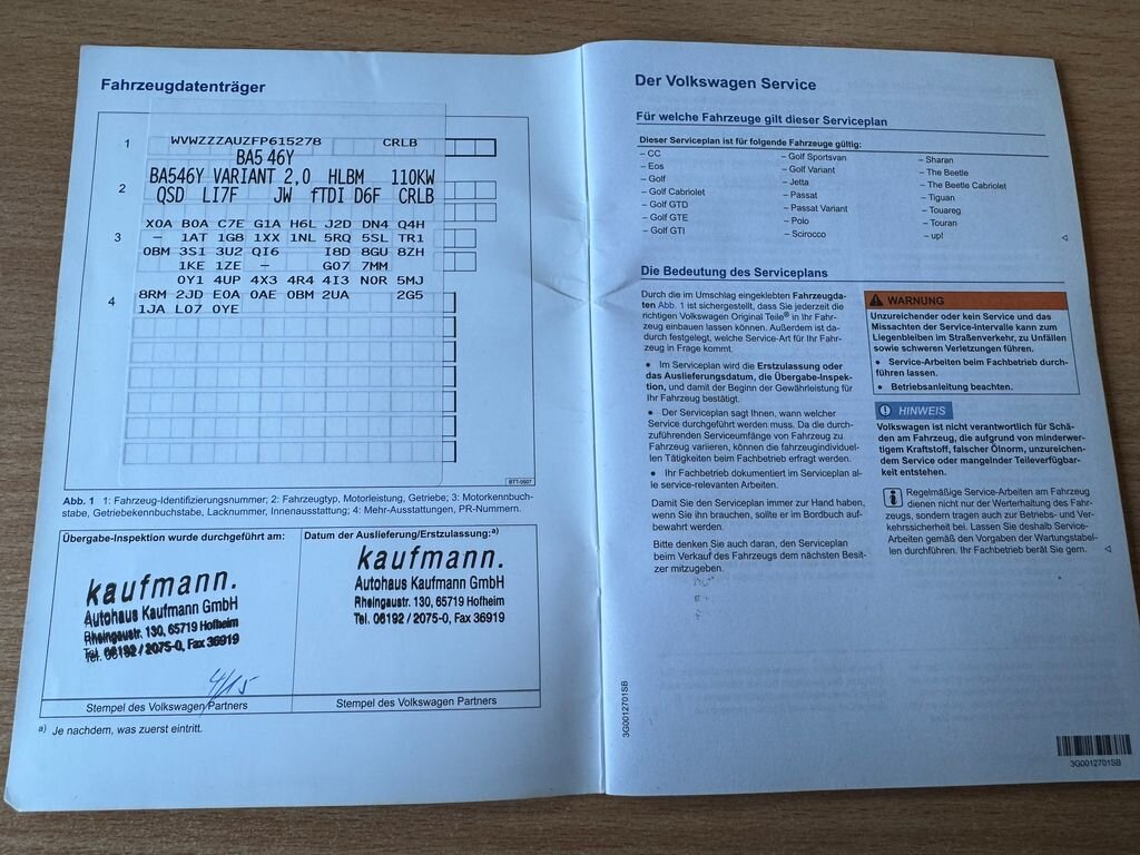 Volkswagen Golf Kombi 2,0 l 110 kw