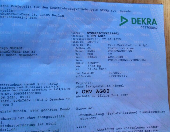 Volkswagen Passat Kombi 2,0 l 110 kw