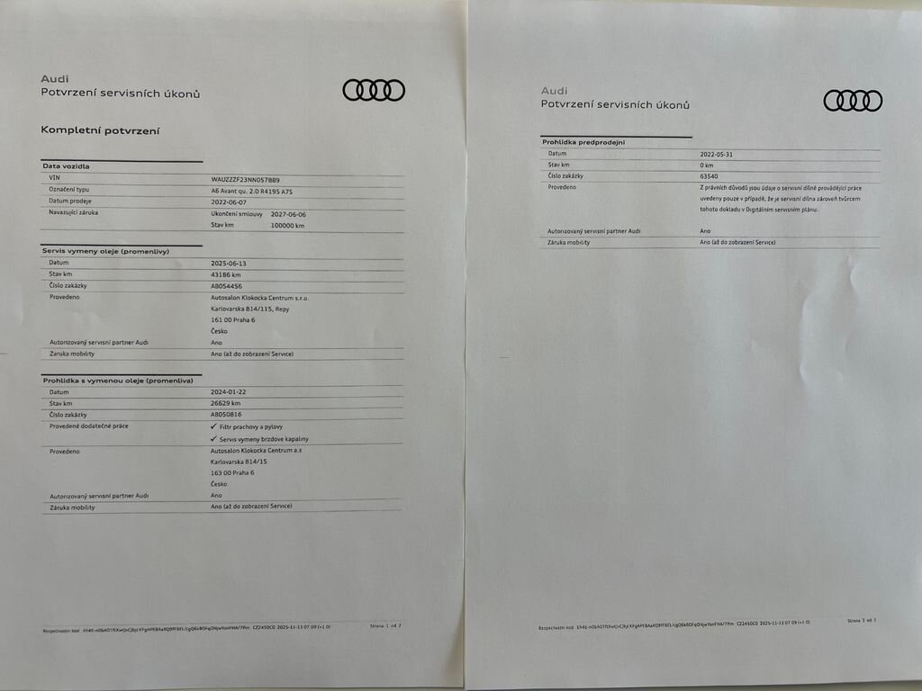 Audi A6 Kombi 2,0 l 195 kw