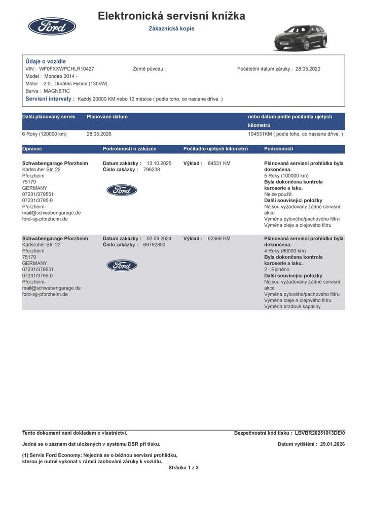 Ford Mondeo Kombi 2,0 l 140 kw