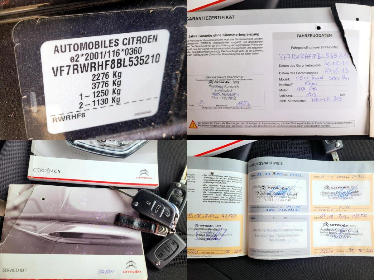 Citroën C5 Kombi 2,0 l 103 kw