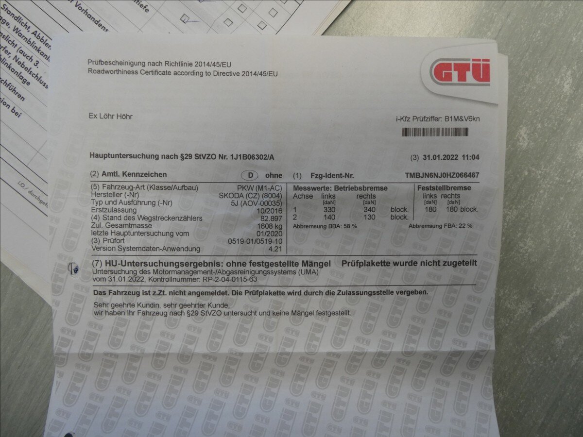 Škoda Fabia Kombi 1,2 l 81 kw