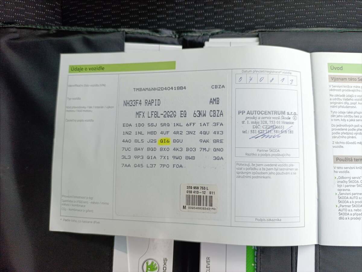 Škoda Rapid Hatchback 1,2 l 63 kw