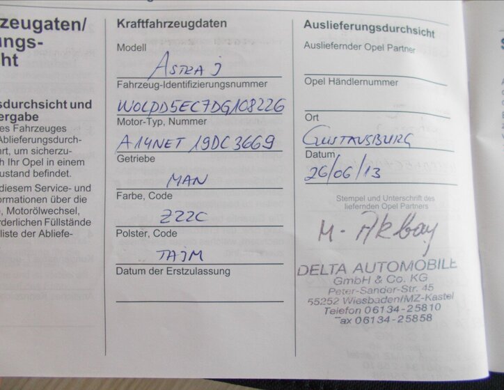 Opel Astra Sedan 1,4 l 103 kw