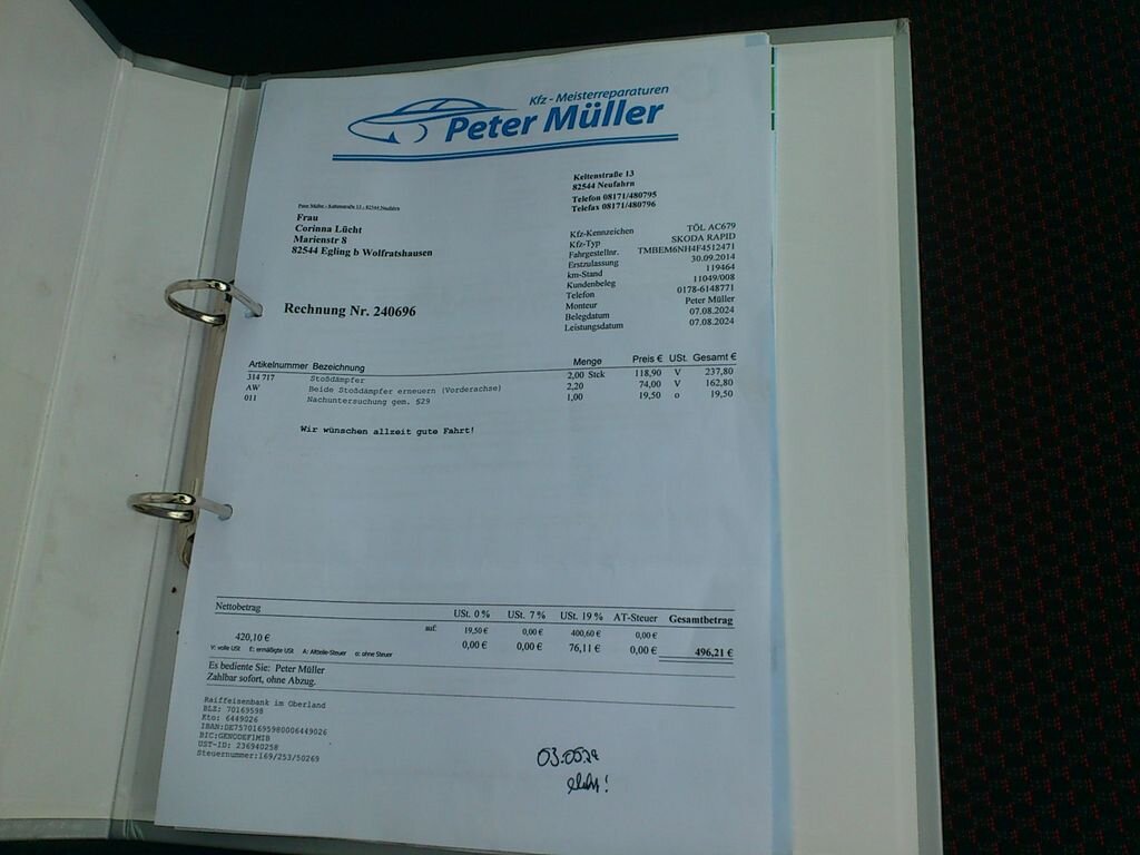 Škoda Rapid Hatchback 1,2 l 63 kw