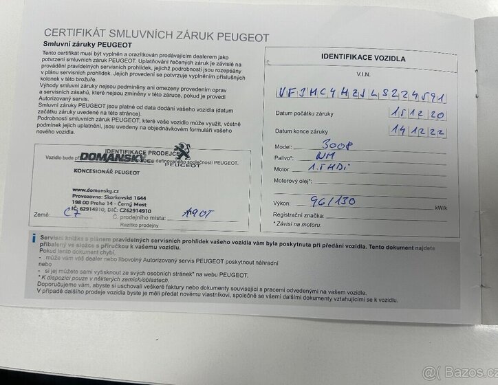 Peugeot 3008 SUV / Terénní 0,0 96 kw